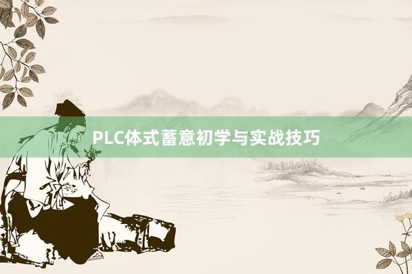 PLC体式蓄意初学与实战技巧